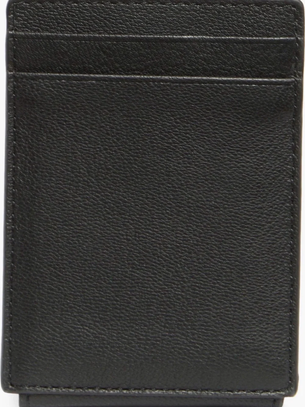NIB Cole Haan Slim Magnetic Front Pocket Wallet - Black Leather